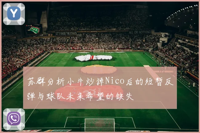 苏群分析小牛炒掉Nico后的短暂反弹与球队未来希望的缺失